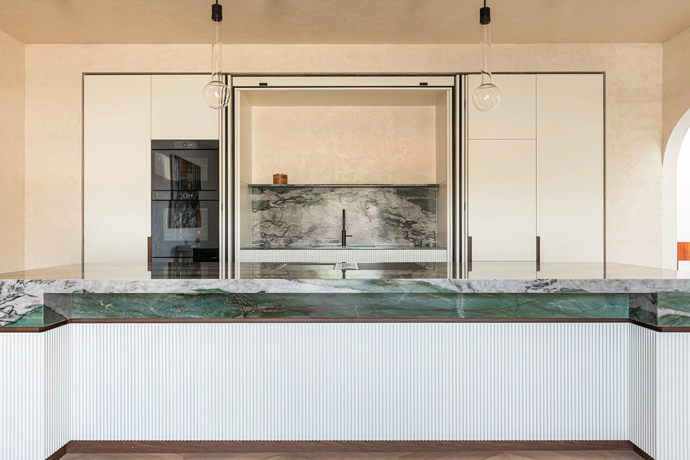 Grove — green quartzite and oak, view 10