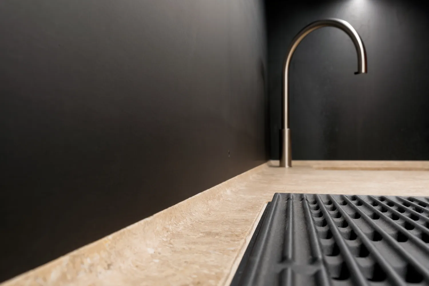 Sider — stone and steel kitchen island, view 9