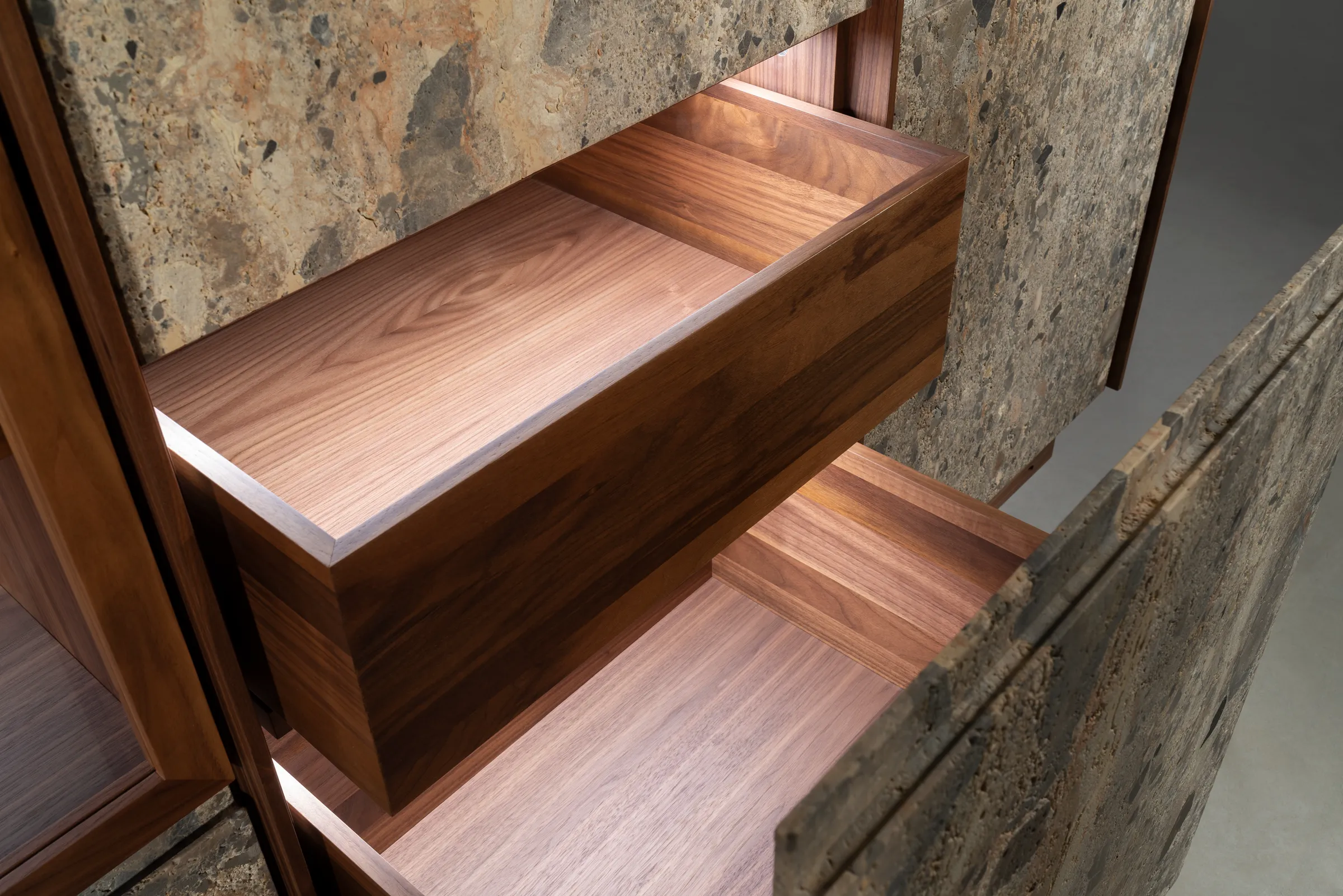Wood Line — stone and wood storage system, view 7